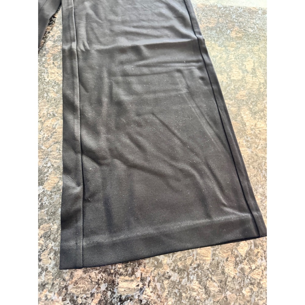 Cuyana Womens Black Wide Leg Cropped Pleated Pants High Waist Side Pockets NWT S - Picture 6 of 10